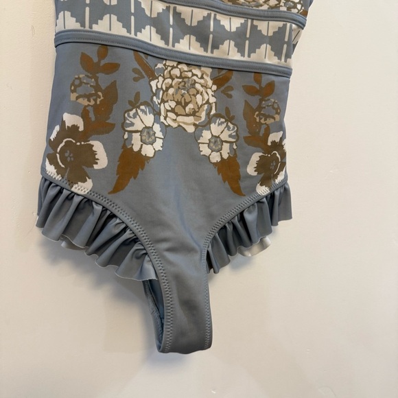 JOYFOLIE EVERA SWIMSUIT IN BLUE FLORAL sz12 - Picture 6 of 8